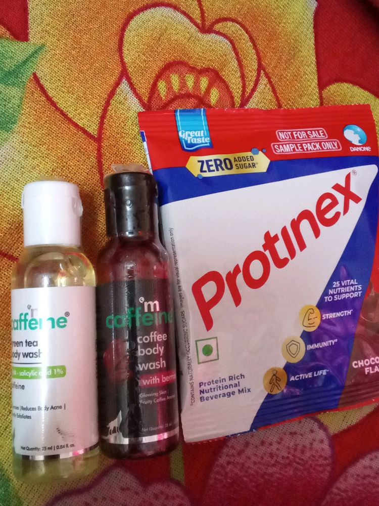 M Caffeine Body Wash + Protinex Free Gift