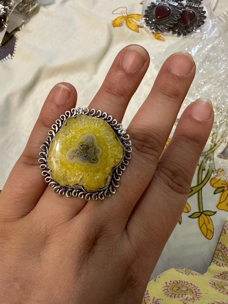 Agate Stone Ring