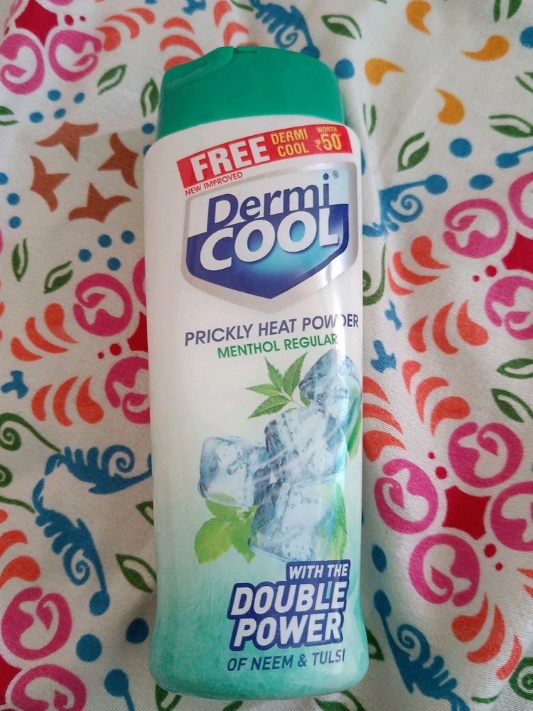 New Dermicool Cool Prickly Heat Powder