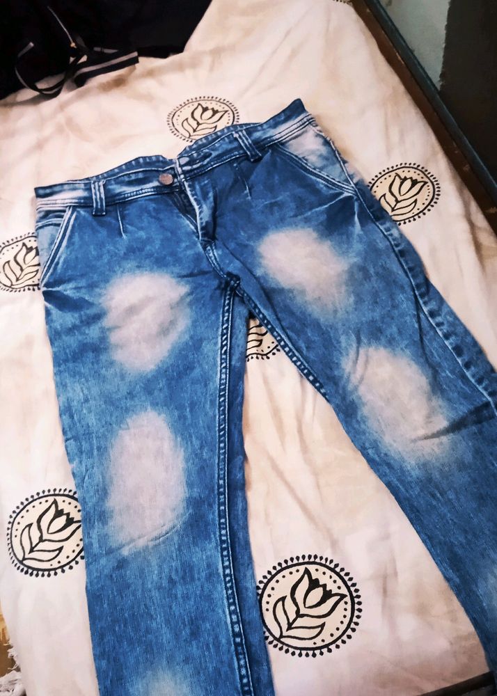 Brand New Blue Monkey Wash Denim Jeans