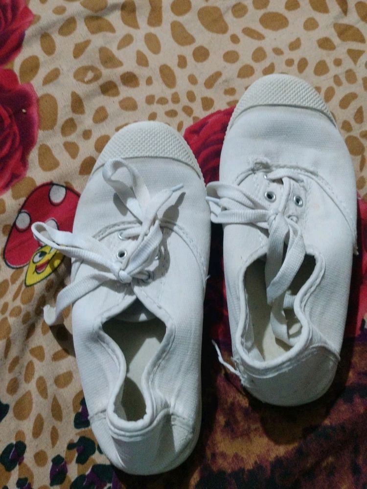 School Shoes White