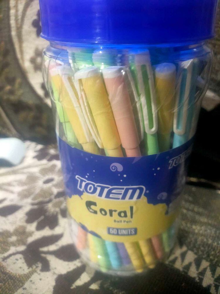 50units  Ball Pen Totem Coral