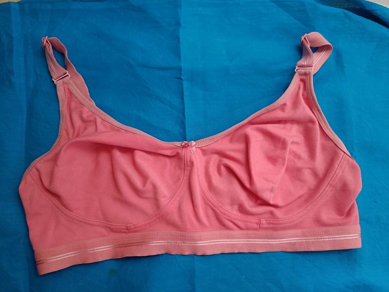 Coral Thick Strap Bra