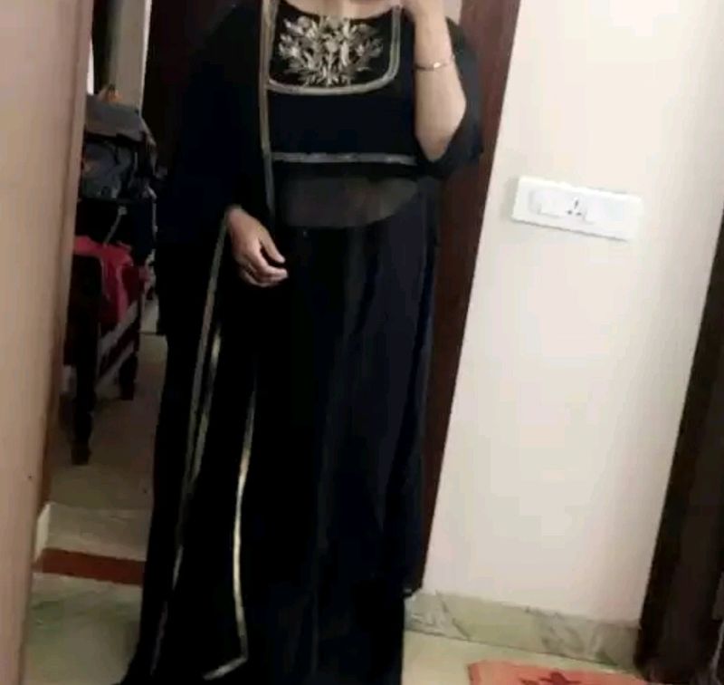 Black Anouk Kurta And Dupatta Set