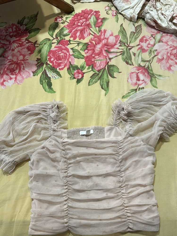 H&M Nude Color Top