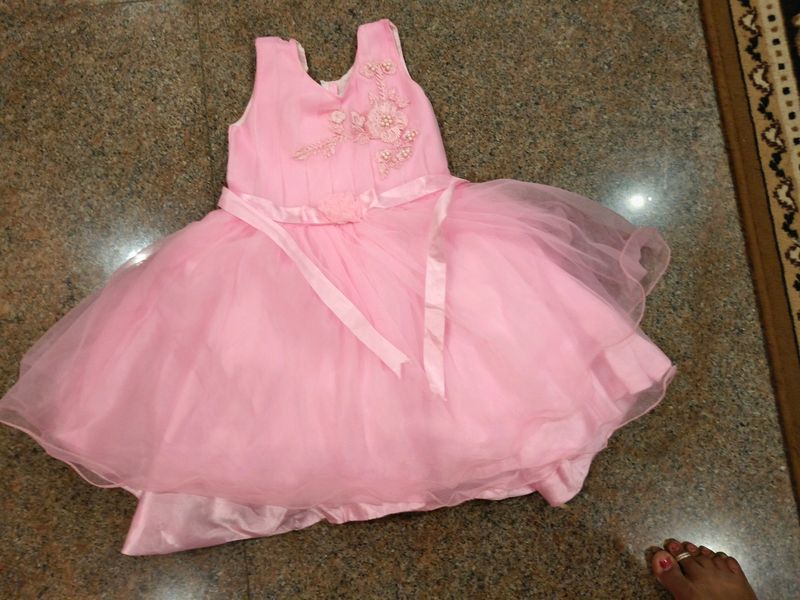 Pink Girl Baby Frock