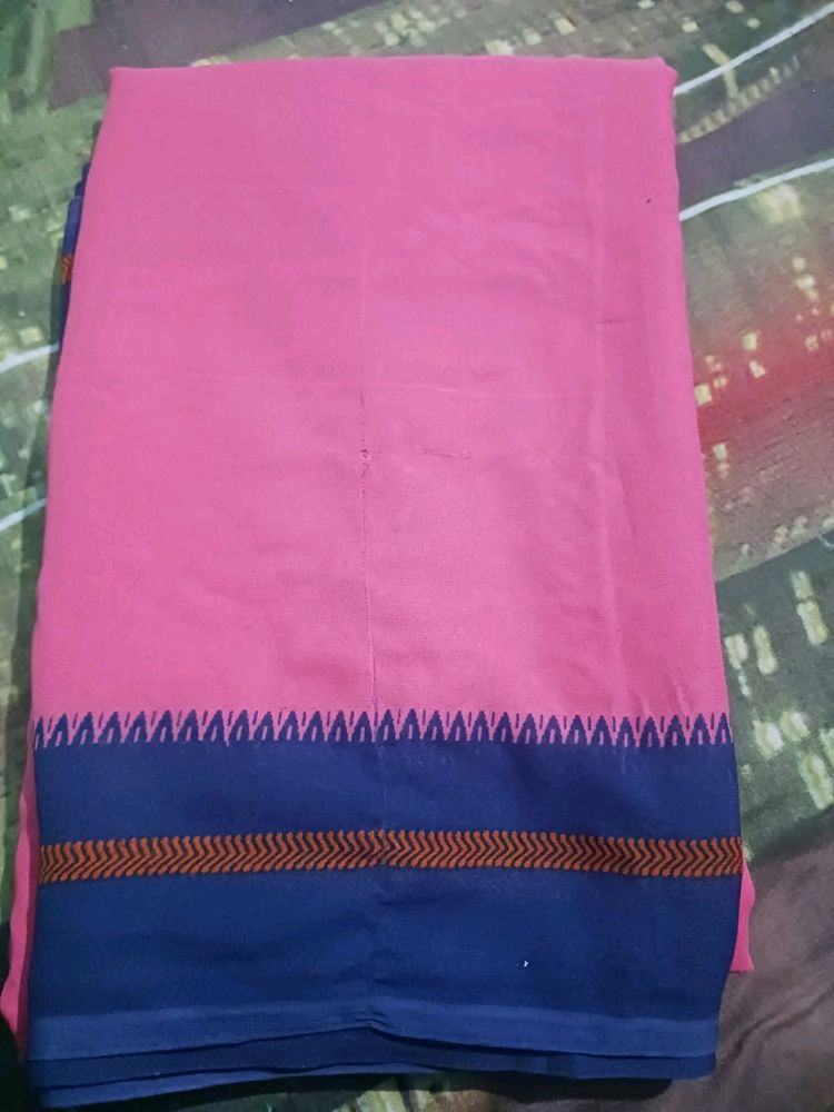 Pink Georgette Saree