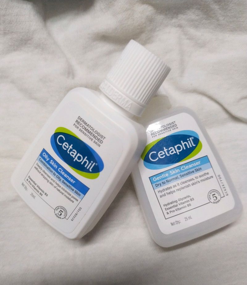 Cetaphil Combo 2  Cleanser 50ml / 25 Ml Each