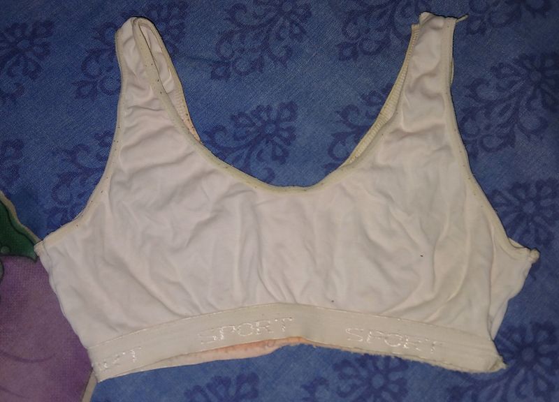 White Sports Bra