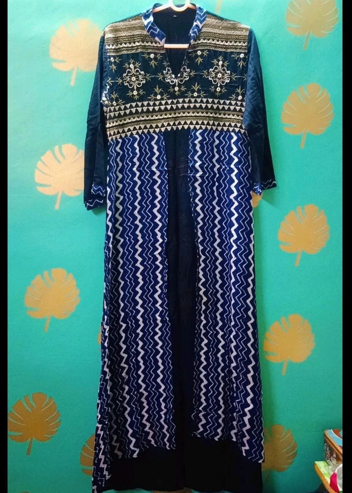 Navy Blue Long Frock