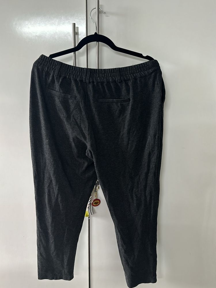 L Size Vero Moda Grey Tapered Pants