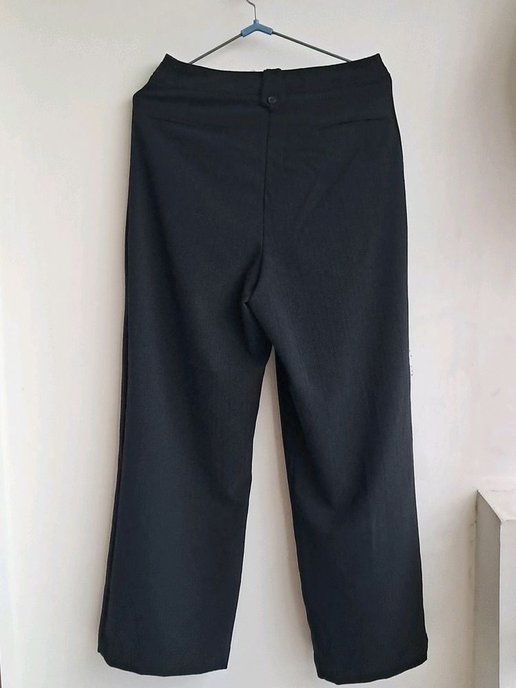 Black Wide Trousers