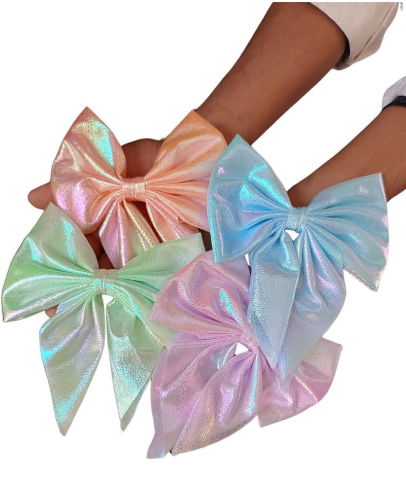 Bow Hair Clip Set Of 4