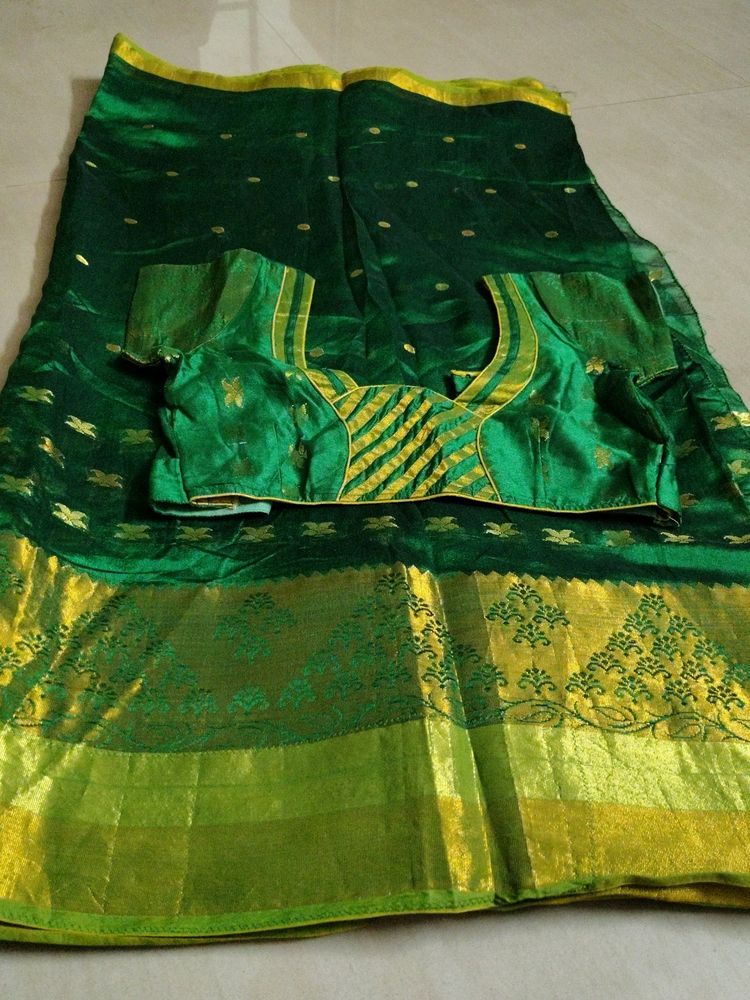 Green Saree