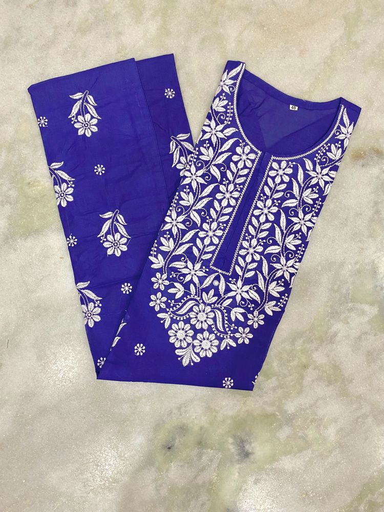 Lucknowi Chikankari cotton kurtis for girls Women