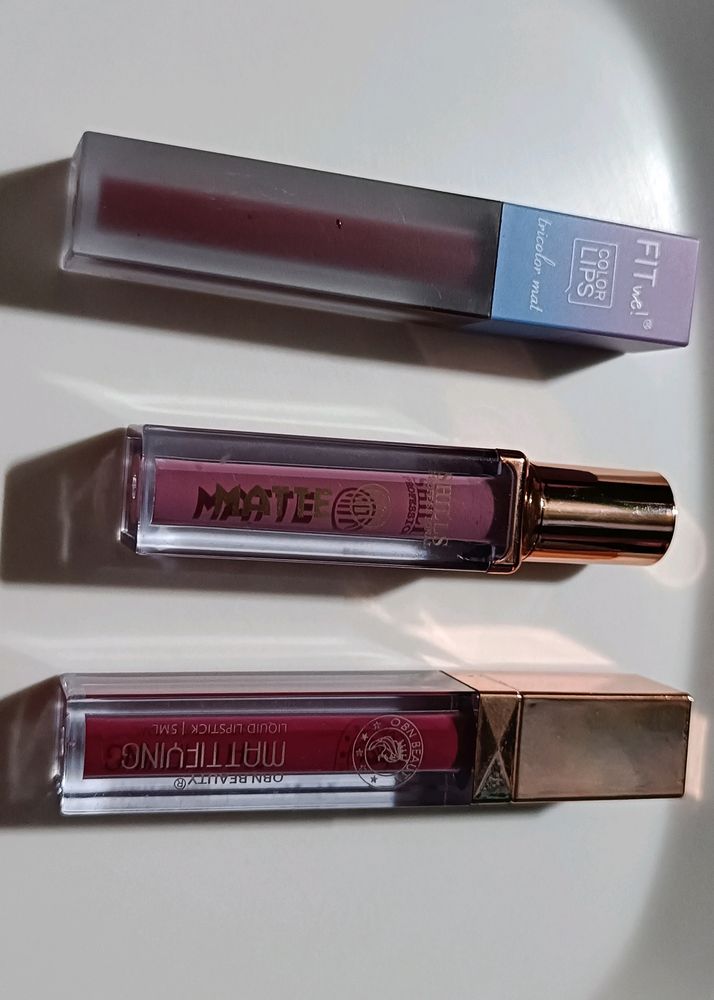 Combo Of 3 Lipsticks