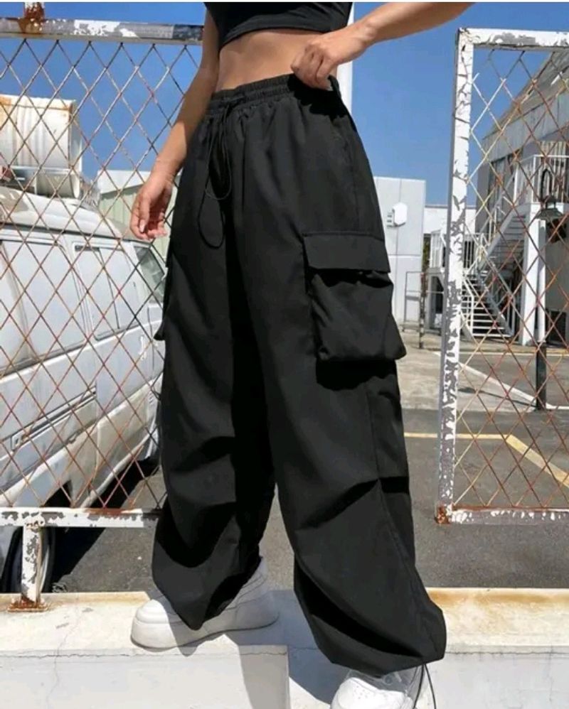 Black Parachute Pant