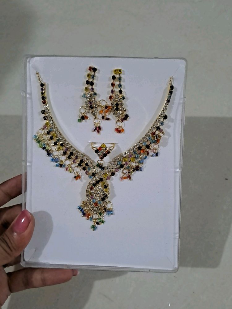 Multicolor Diamond Necklace