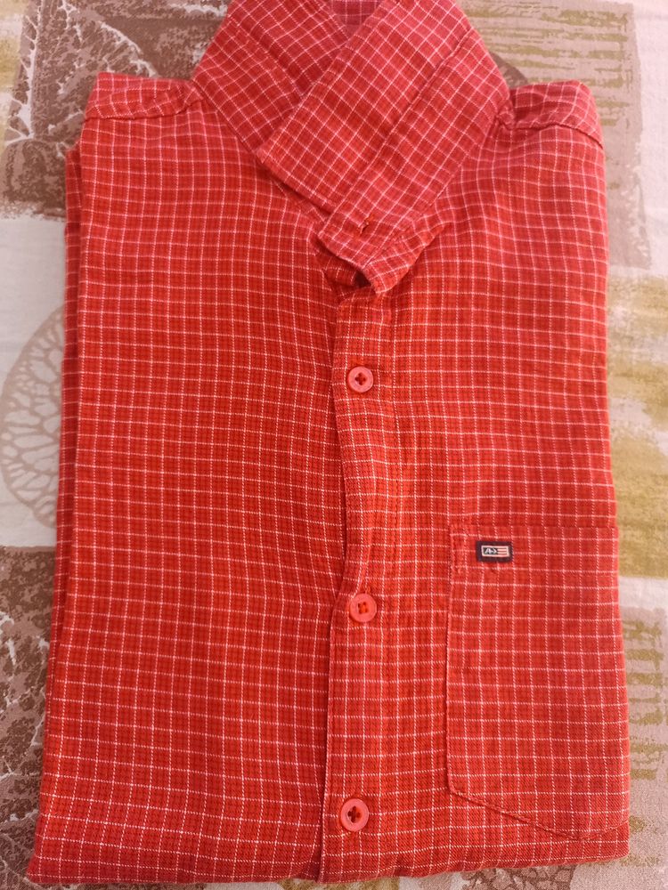 Red Check shirt Arrow Brand