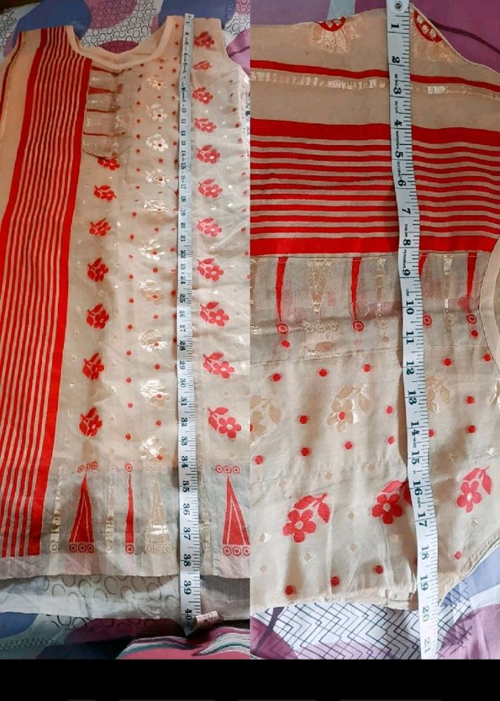 Bengal Handloom Jamdani Short kurti