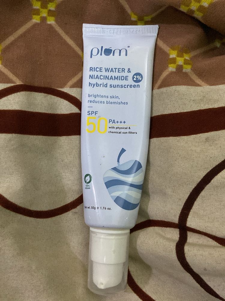 Plum Rice Water Hybrid Sunscreen