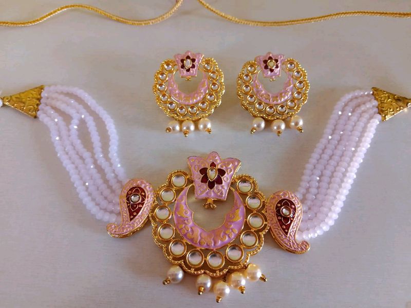 Beautiful Pink Jewellery Set