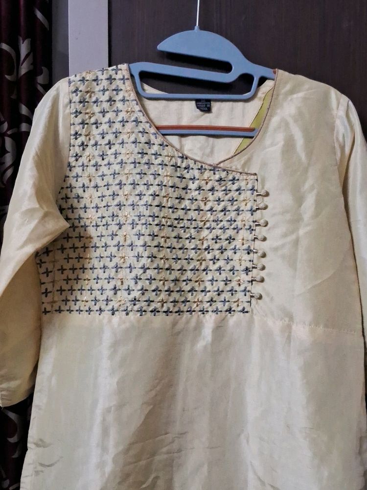 Light Yellow Kurta