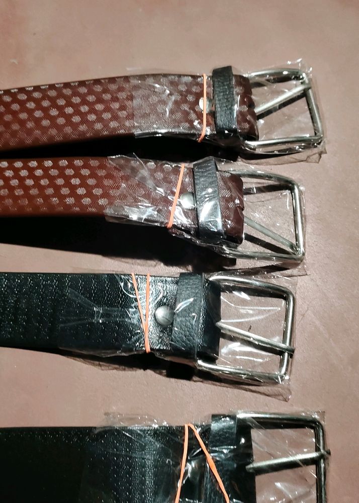 Combo Of 4 Men's Belt