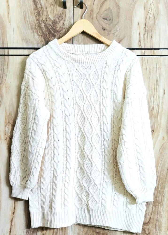 Cream Colour Sweater Size-40