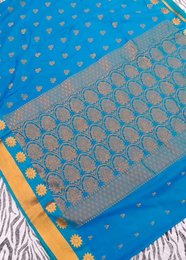 blue colour saree