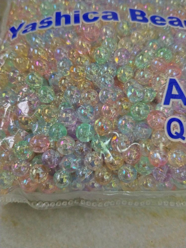 Mix Light Colour 8 Mm Half Kg Beads