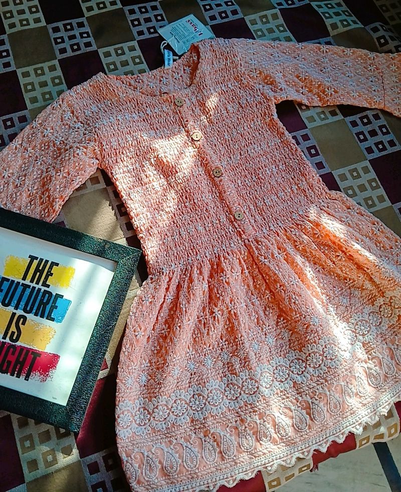 Chikankari Top 🧡