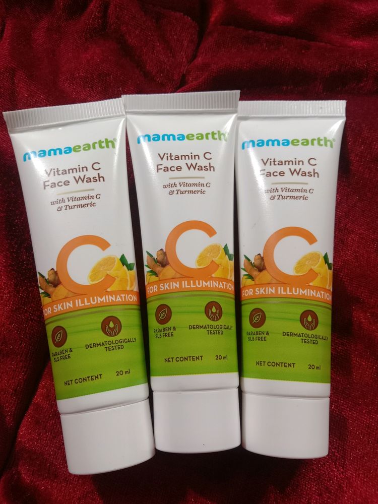 (Set Of 3)Mamaearth Vit C Face Wash