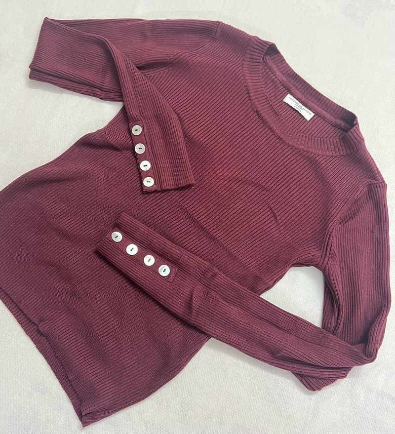 ONLY Burgundy Top