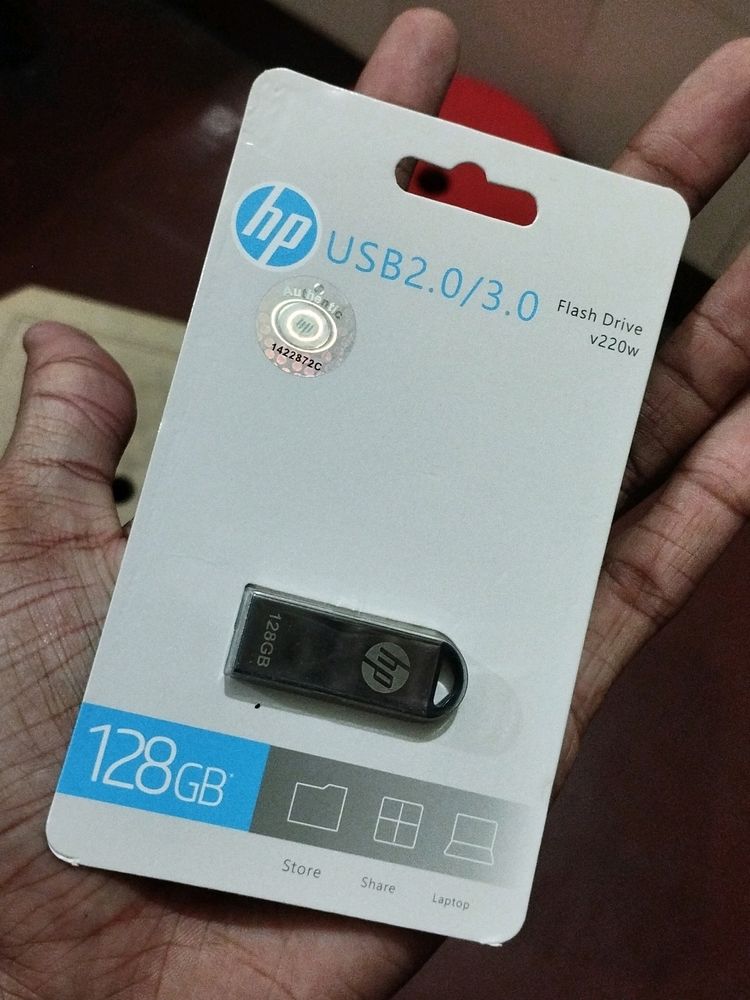 New 128Gb hp Pandrive Free Otg