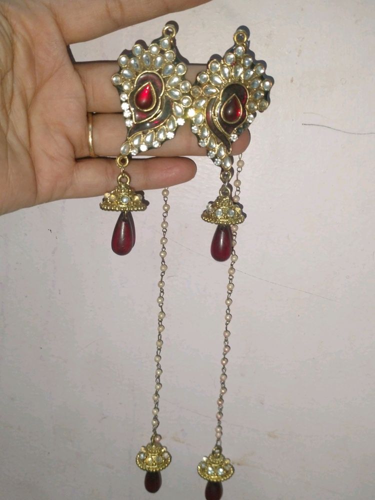 Jhumka Style Lar Wala Jhumk