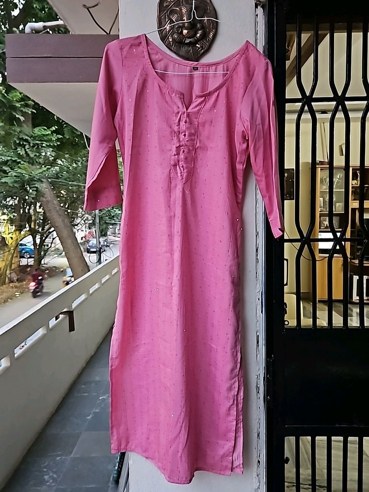 Beautiful Pink Kurtha