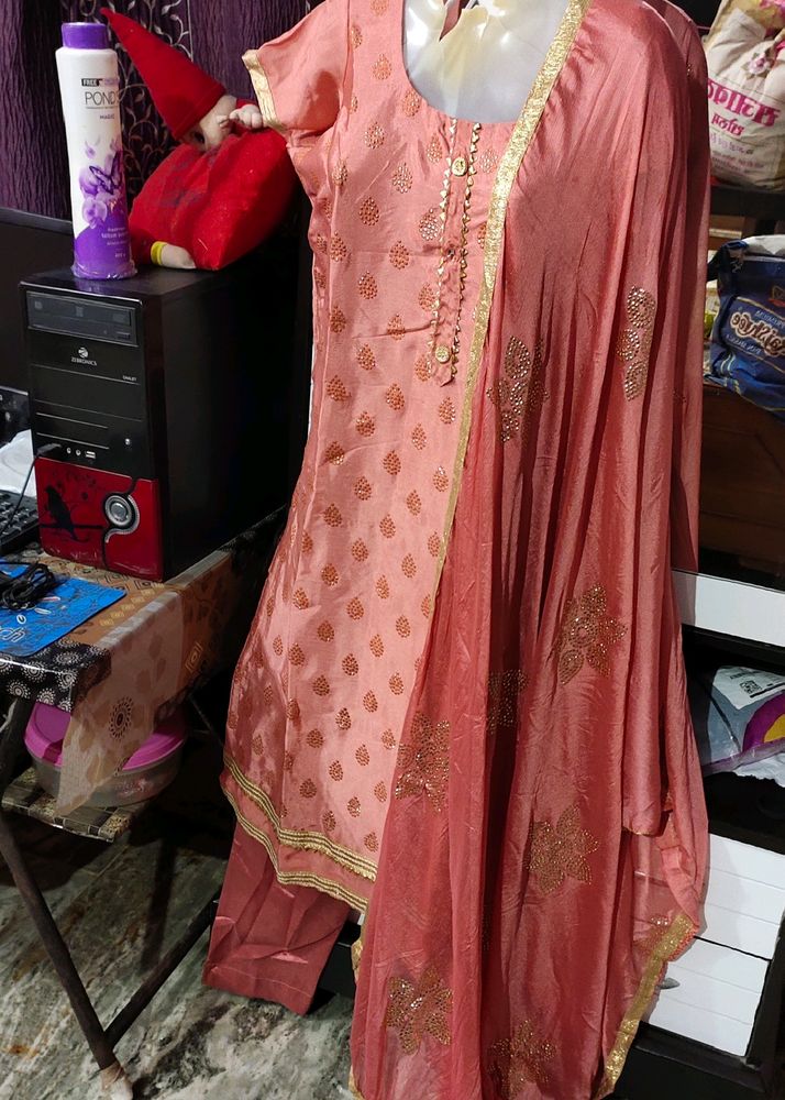 😍Really Beautiful Kurti Pant Dupatta Set🥰