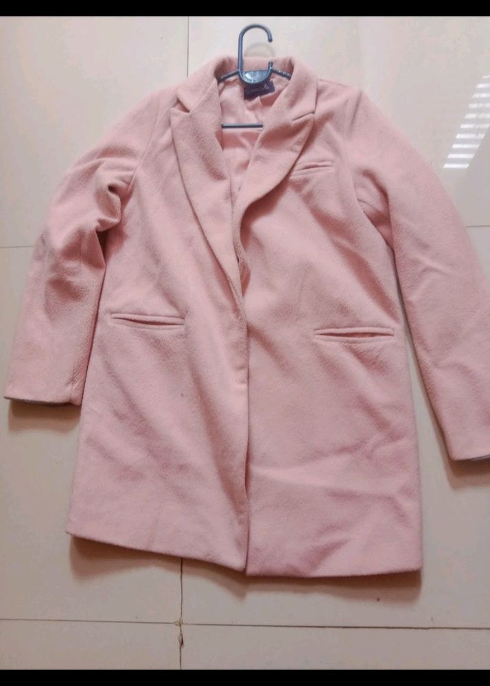 Light Pink Colour Blazer For Women