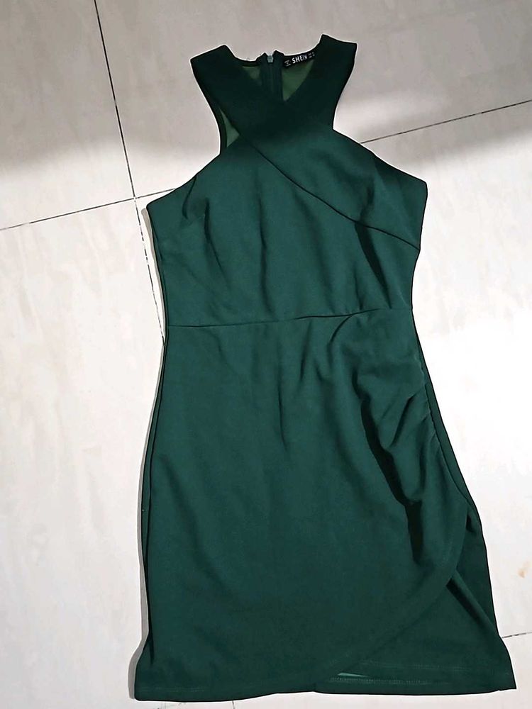 Green Bodycond Dress