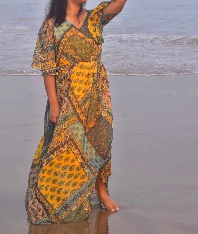 Georgette Maxi Boho Dress