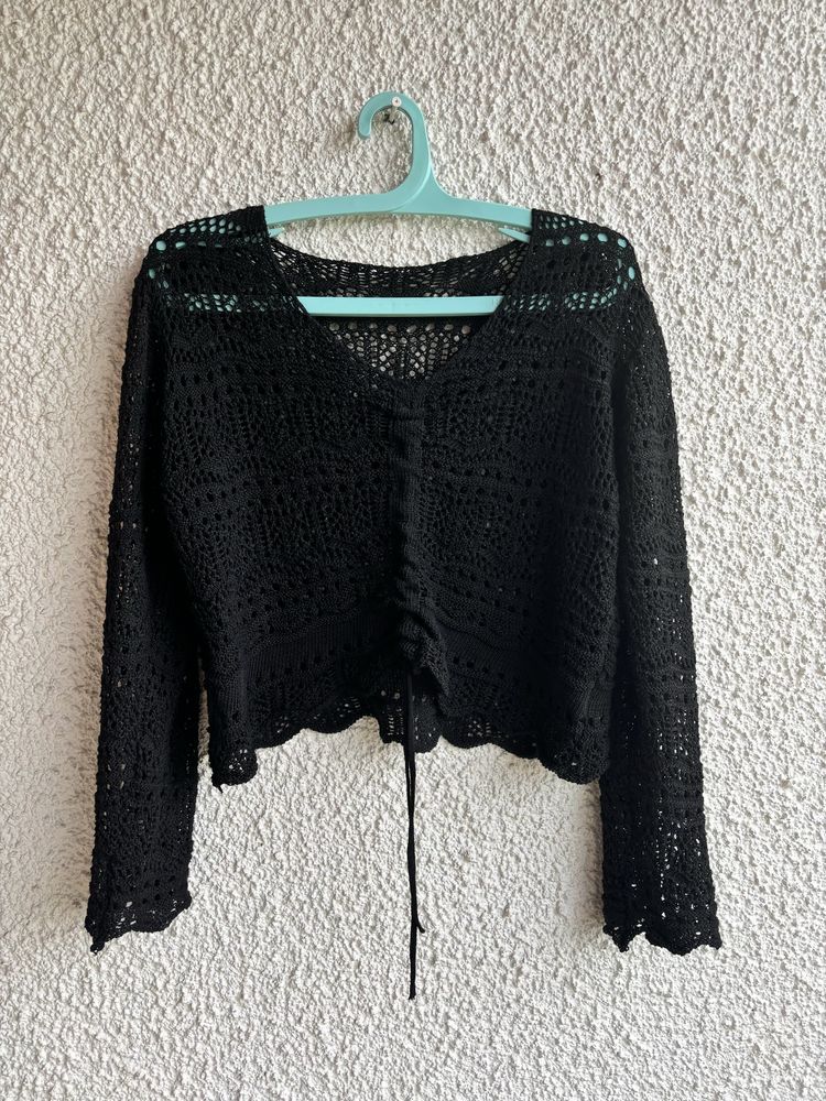 Drawstring Pullover Sweater