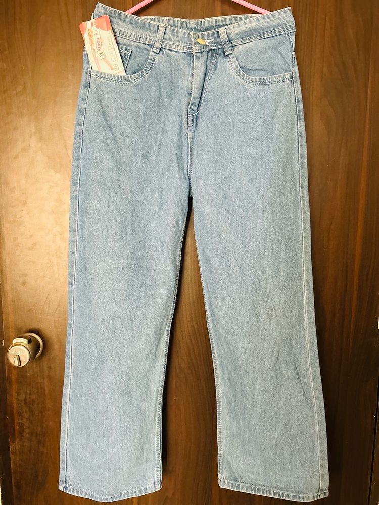 Wide Leg Denim Jeans