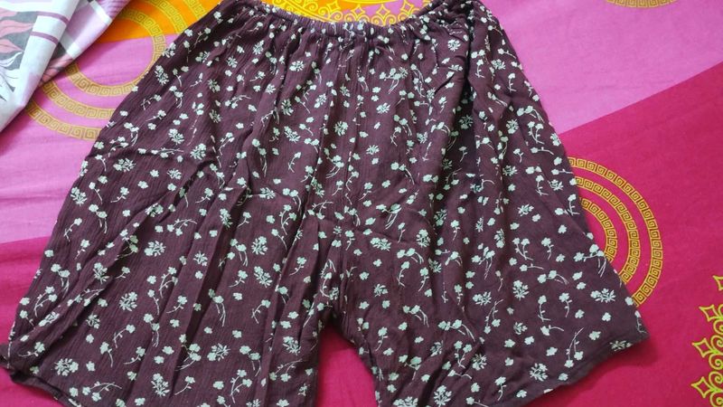 Women Maroon Shorts