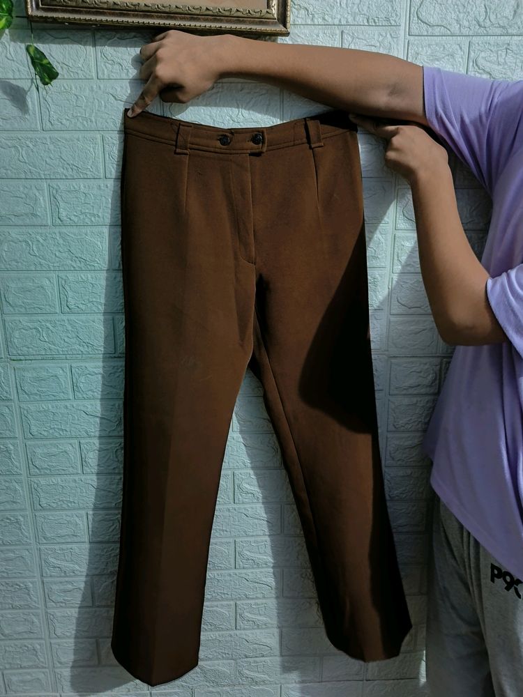 A Brown Straight Jeans