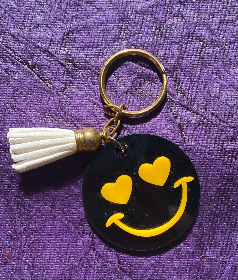 Keychain And Earrings Combo