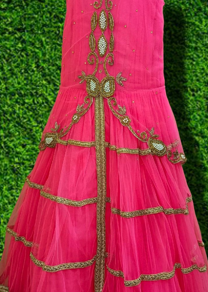 Radiant Pink Princess Gown