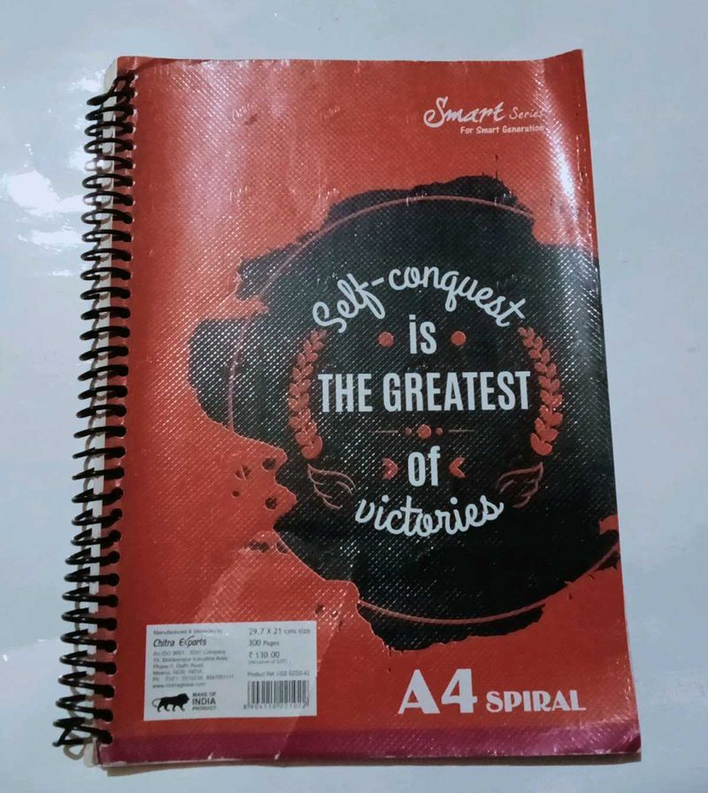 200 Pages Spiral Notebook