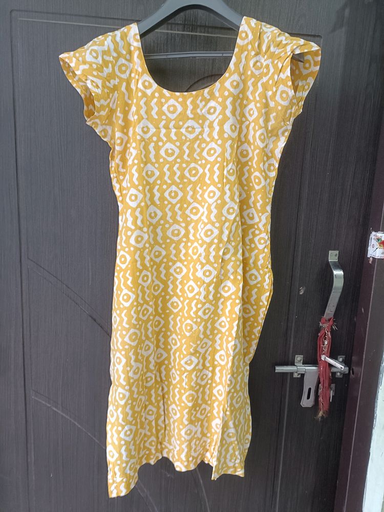 Kurta Yellow Straight