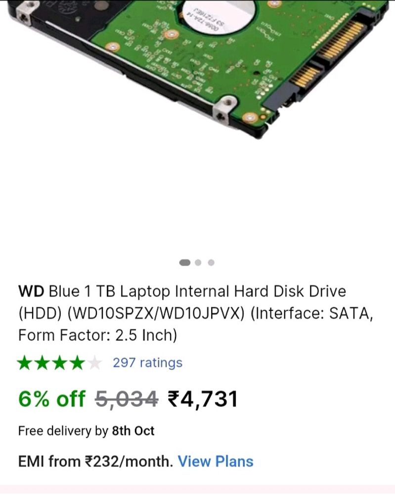 1TB HDD For Laptop